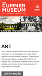 Mobile Screenshot of cummermuseum.org