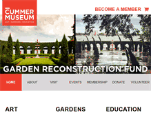 Tablet Screenshot of cummermuseum.org